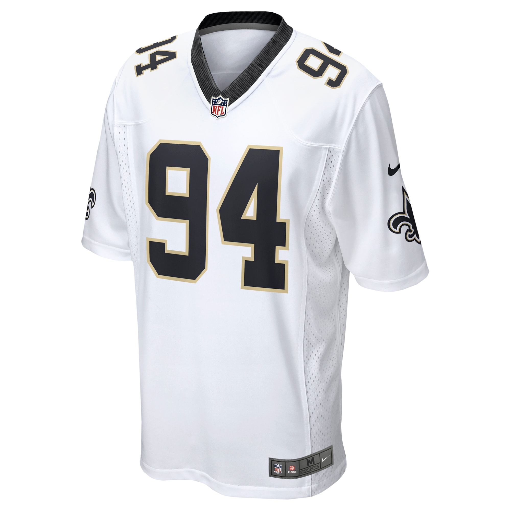 Men's New Orleans Saints Cameron Jordan White Game Jersey