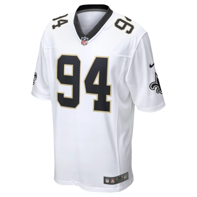 Men's New Orleans Saints Cameron Jordan White Game Jersey 02