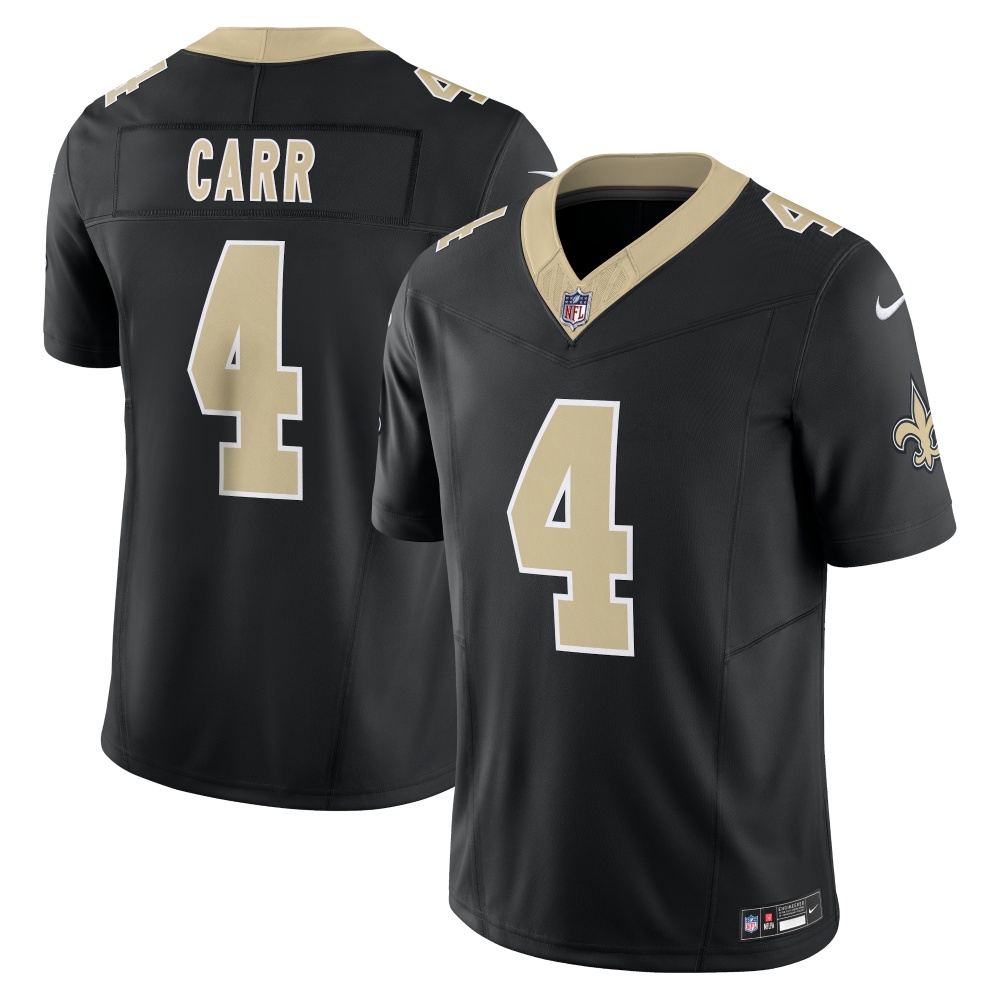 Men's New Orleans Saints Derek Carr Black Vapor F.U.S.E. Limited Jersey