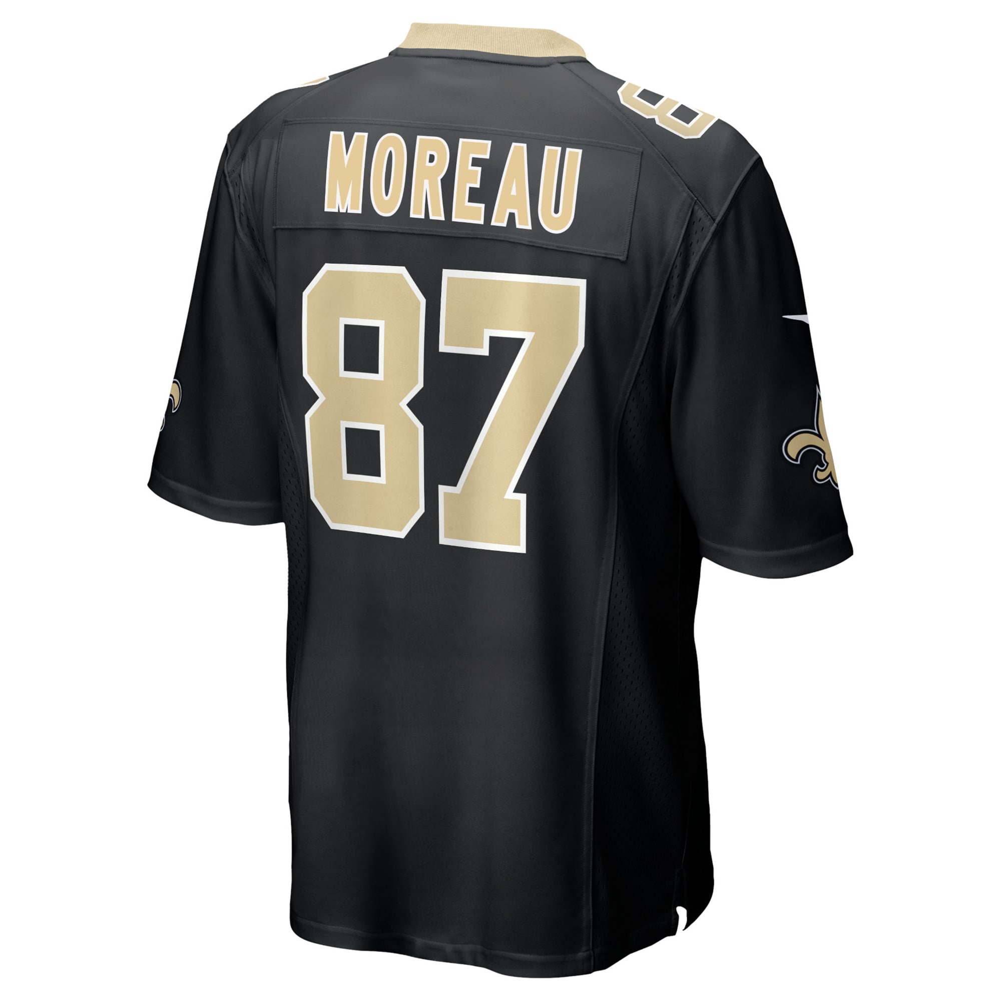 Men's New Orleans Saints Foster Moreau Black Game Jersey