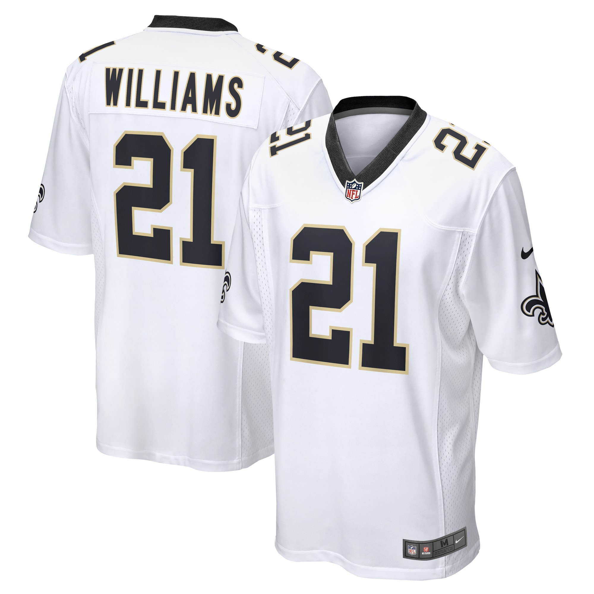 Men's New Orleans Saints Jamaal Williams White Team Game Jersey