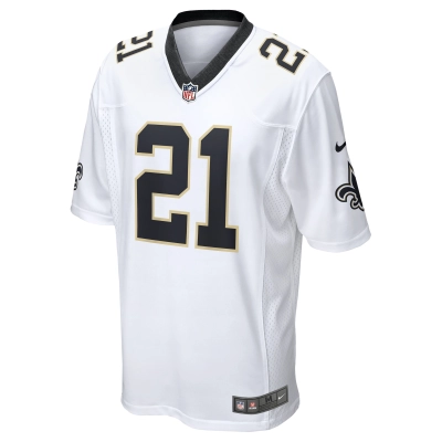 Men's New Orleans Saints Jamaal Williams White Team Game Jersey 02