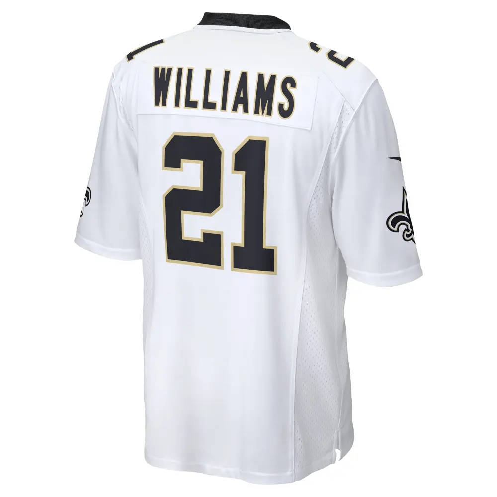 Men's New Orleans Saints Jamaal Williams White Team Game Jersey