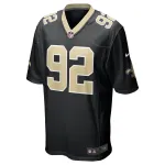 Men's New Orleans Saints Tanoh Kpassagnon Black Game Player Jersey
