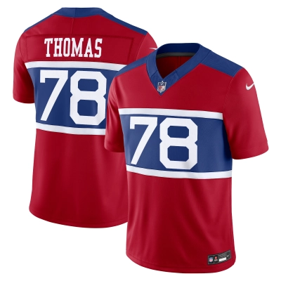 Men's New York Giants Andrew Thomas Century Red Alternate Vapor F.U.S.E. Limited Jersey 01