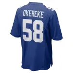 Men's New York Giants Bobby Okereke Royal Game Player Jersey