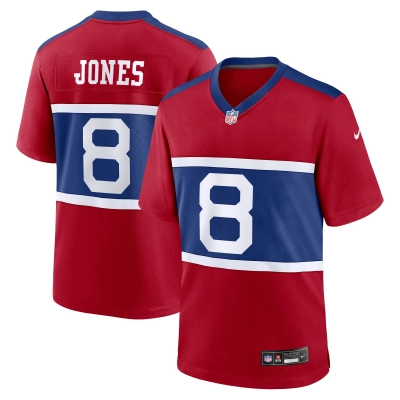 Men's New York Giants Daniel Jones Century Red Alternate Player Game Jersey 01