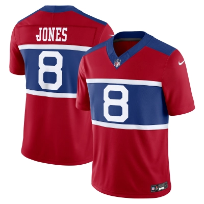 Men's New York Giants Daniel Jones Century Red Alternate Vapor F.U.S.E. Limited Jersey 01
