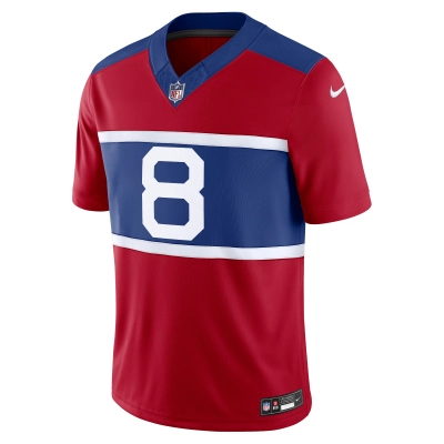 Men's New York Giants Daniel Jones Century Red Alternate Vapor F.U.S.E. Limited Jersey 02