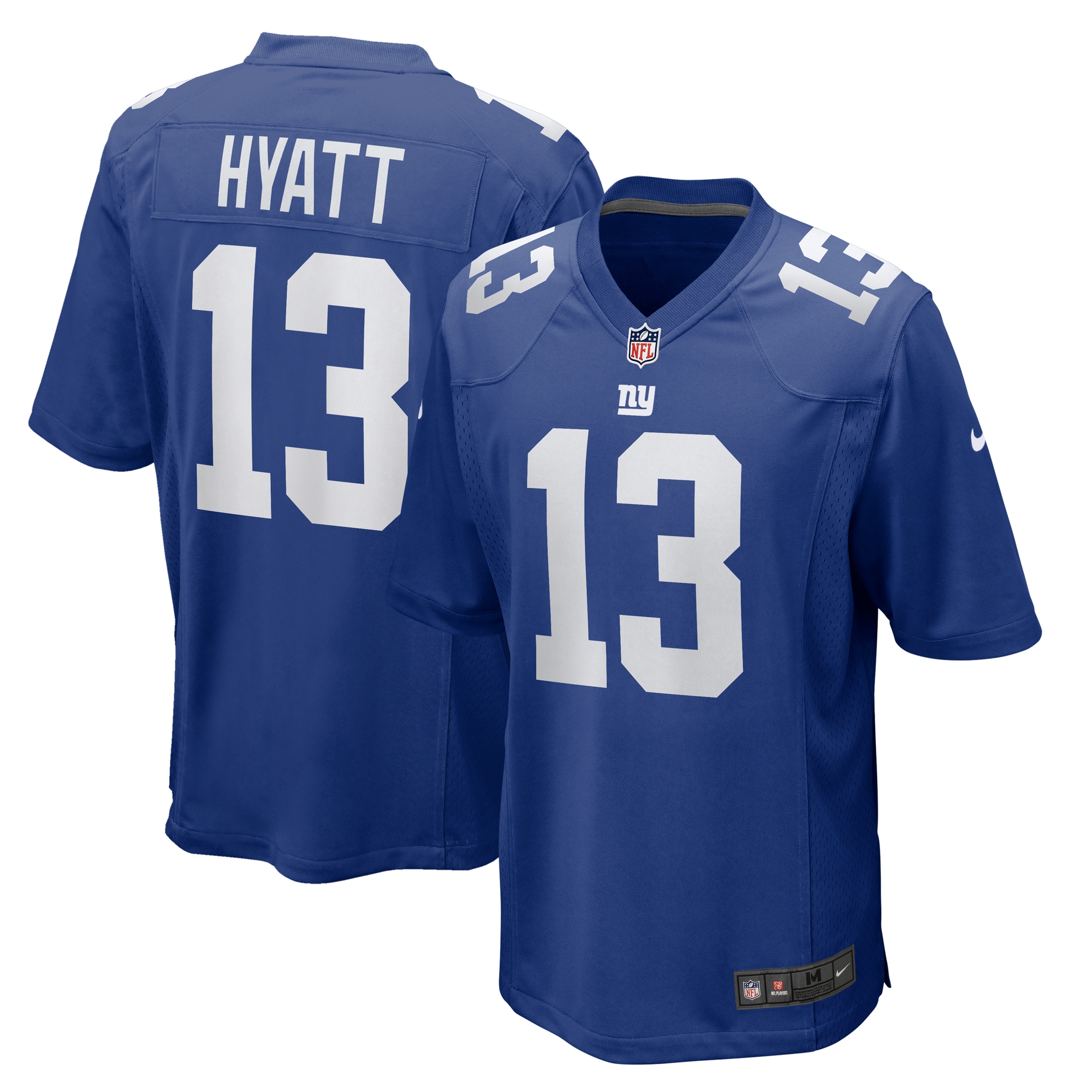 Men's New York Giants Jalin Hyatt  Royal Team Game Jersey