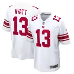 Men's New York Giants Jalin Hyatt  White Game Jersey