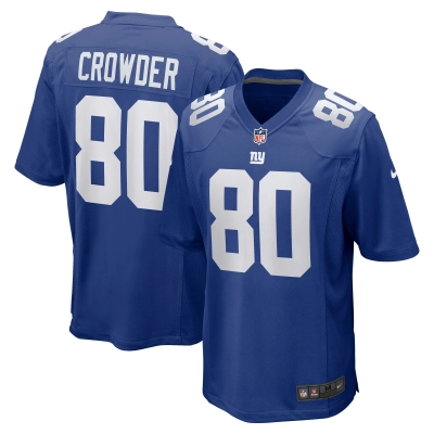 Men's New York Giants Jamison Crowder Royal Game Jersey 01