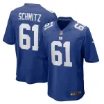 Men's New York Giants John Michael Schmitz  Royal Team Game Jersey