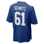 Men's New York Giants John Michael Schmitz  Royal Team Game Jersey