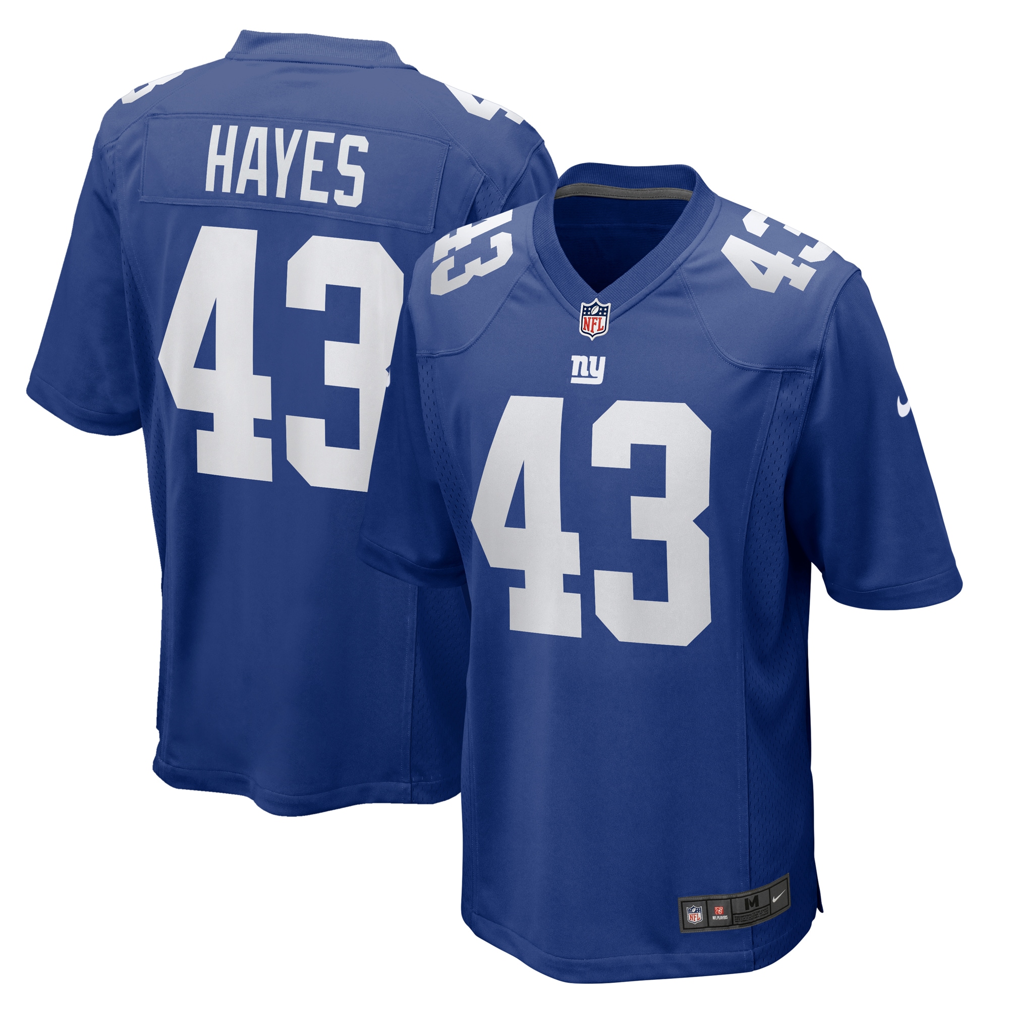 Men's New York Giants Kaleb Hayes  Royal Team Game Jersey