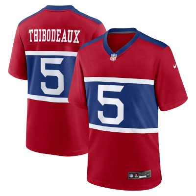 Men's New York Giants Kayvon Thibodeaux Century Red Alternate Player Game Jersey 01