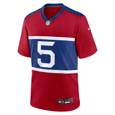 Men's New York Giants Kayvon Thibodeaux Century Red Alternate Player Game Jersey 02