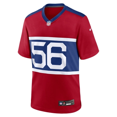 Men's New York Giants Lawrence Taylor Century Red Alternate Retired Player Game Jersey 02