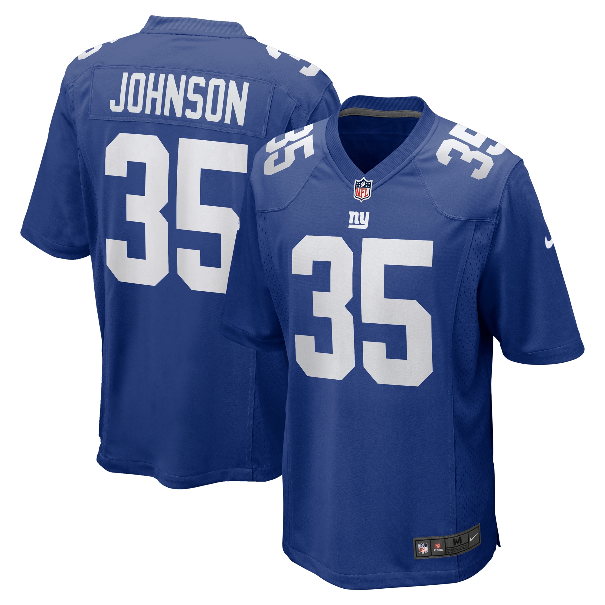 Men's New York Giants Leonard Johnson Royal Game Player Jersey