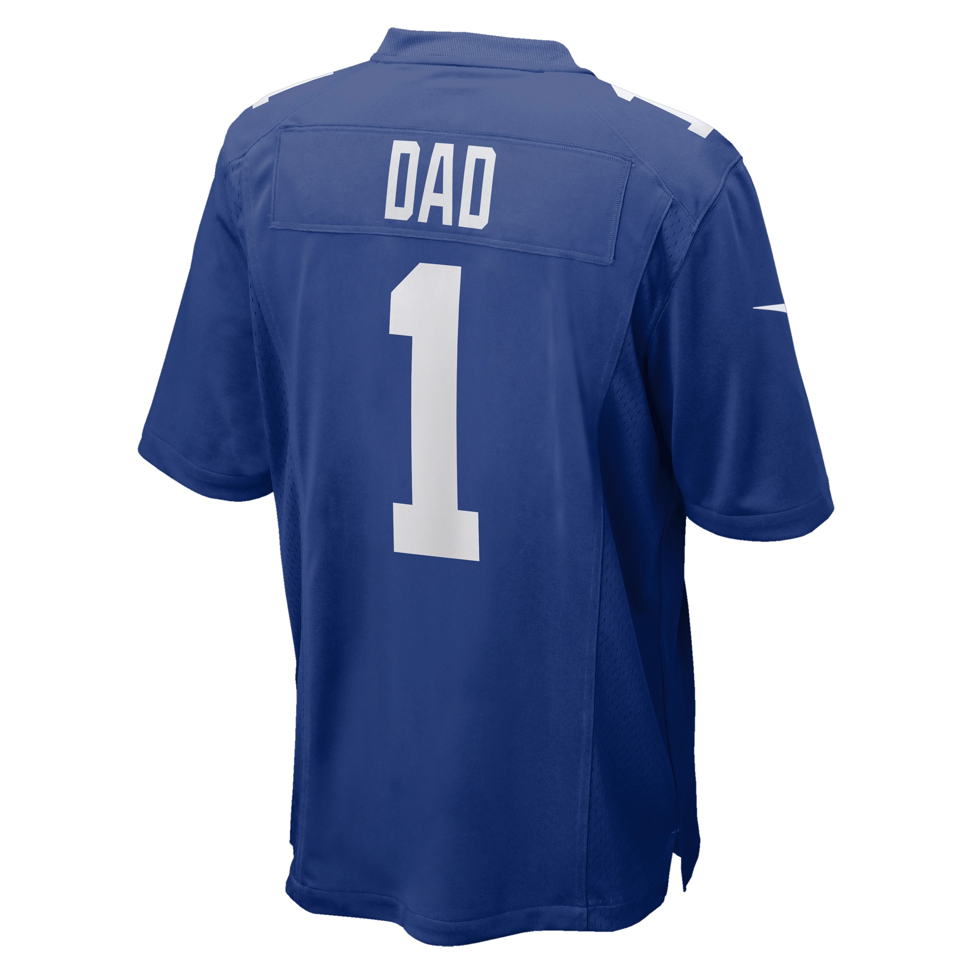 Men's New York Giants Number 1 Dad Royal Game Jersey