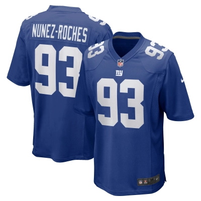 Men's New York Giants Rakeem Nunez-Roches Royal Game Player Jersey 01