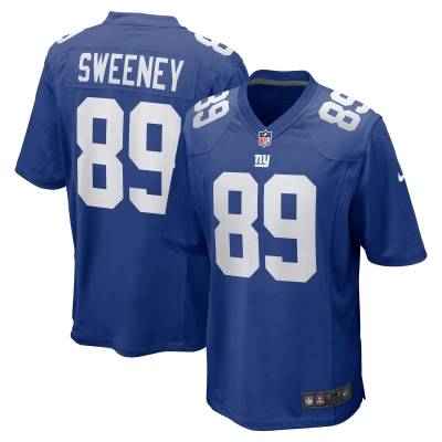 Men's New York Giants Tommy Sweeney Royal Game Jersey 01