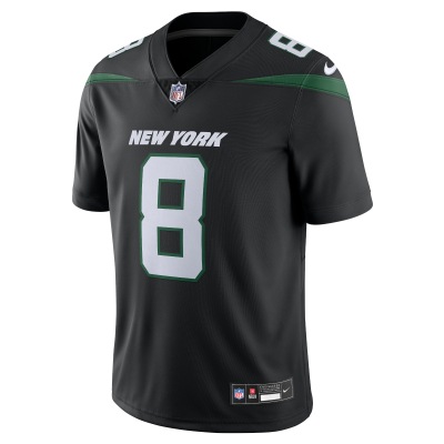 Men's New York Jets Aaron Rodgers Black Vapor Untouchable Limited Jersey 02