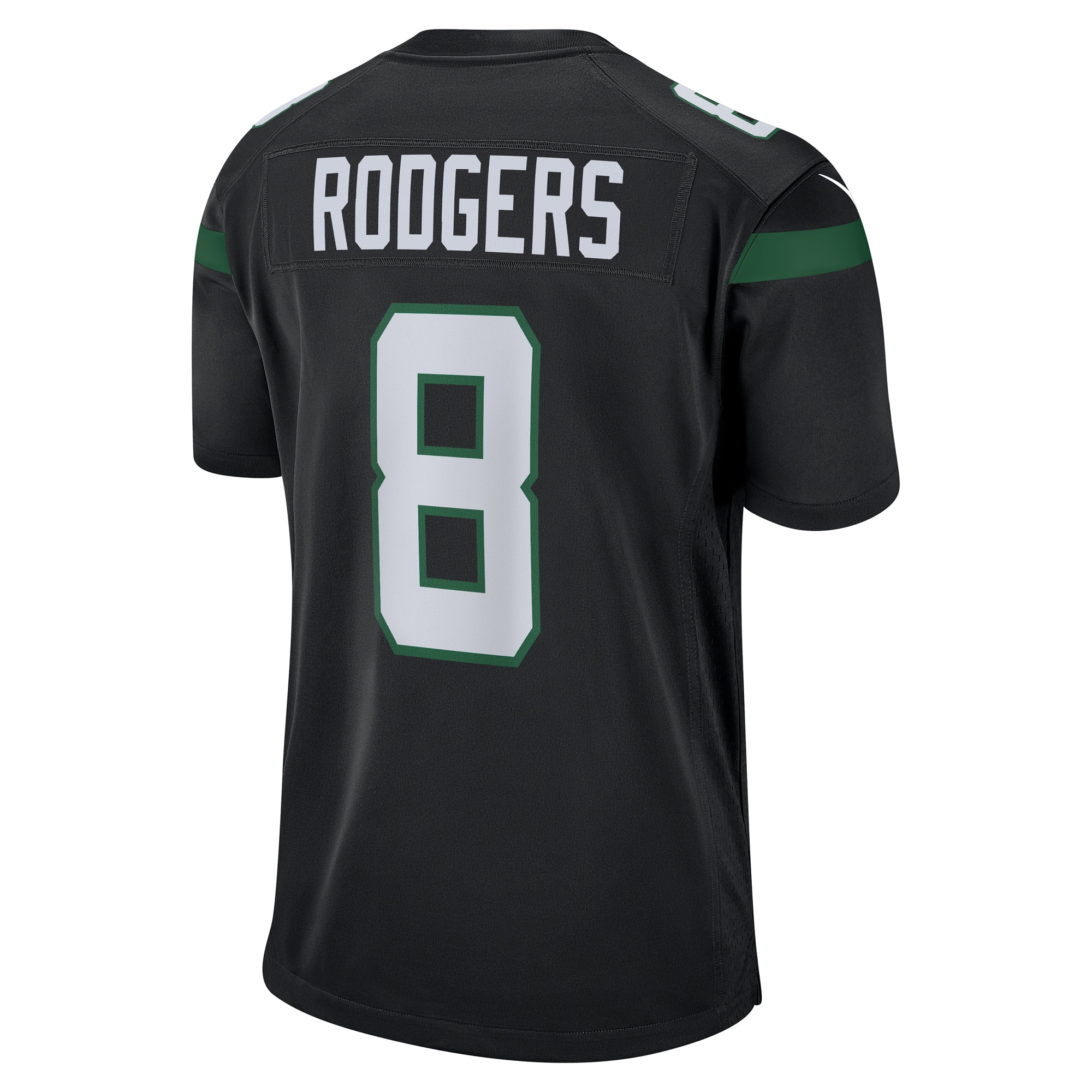 Men's New York Jets Aaron Rodgers Black Game Jersey