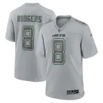 Men's New York Jets Aaron Rodgers Heather Gray Atmosphere Fashion Game Jersey