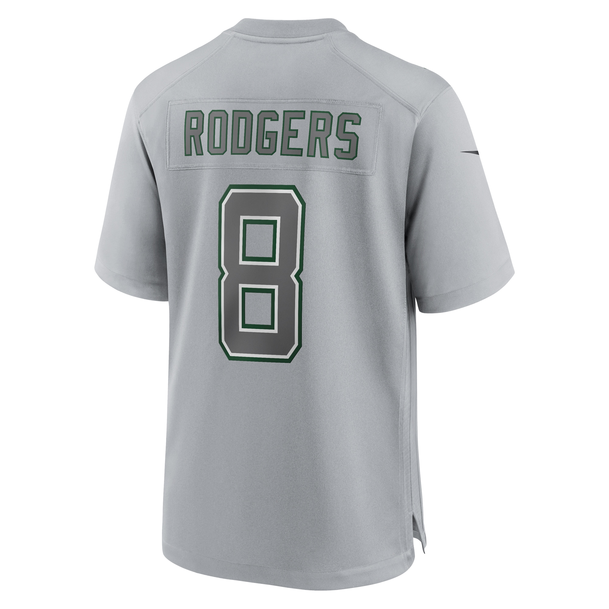 Men's New York Jets Aaron Rodgers Heather Gray Atmosphere Fashion Game Jersey