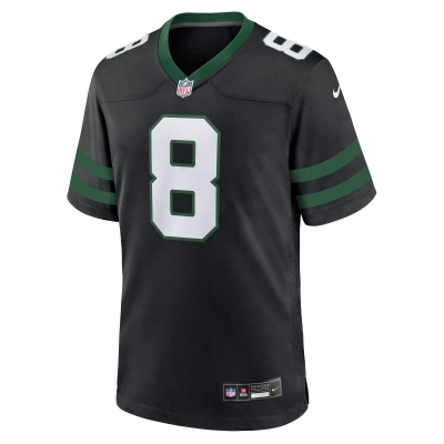 Men's New York Jets Aaron Rodgers Legacy Black Alternate Game Jersey 02