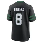 Men's New York Jets Aaron Rodgers Legacy Black Alternate Game Jersey