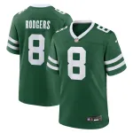 Men's New York Jets Aaron Rodgers Legacy Green Game Jersey