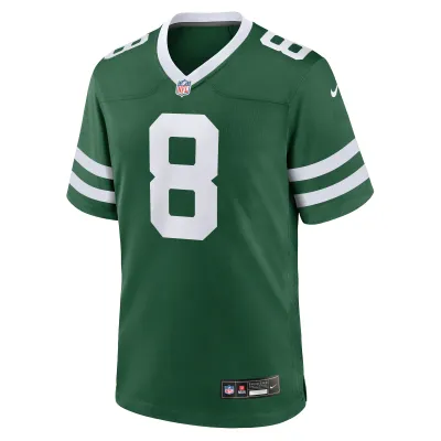 Men's New York Jets Aaron Rodgers Legacy Green Game Jersey 02