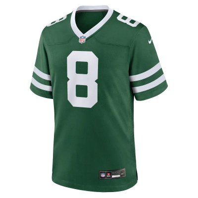Men's New York Jets Aaron Rodgers Legacy Green Game Jersey 02