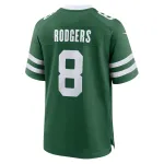 Men's New York Jets Aaron Rodgers Legacy Green Game Jersey
