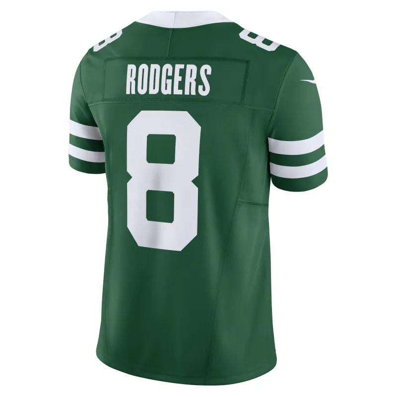Men's New York Jets Aaron Rodgers Legacy Green Vapor F.U.S.E. Limited Jersey