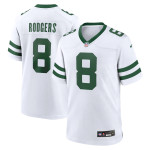 Men's New York Jets Aaron Rodgers Legacy White Game Jersey