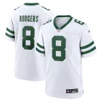 Men's New York Jets Aaron Rodgers Legacy White Game Jersey