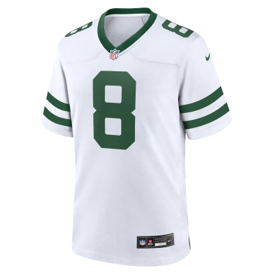 Men's New York Jets Aaron Rodgers Legacy White Game Jersey 02
