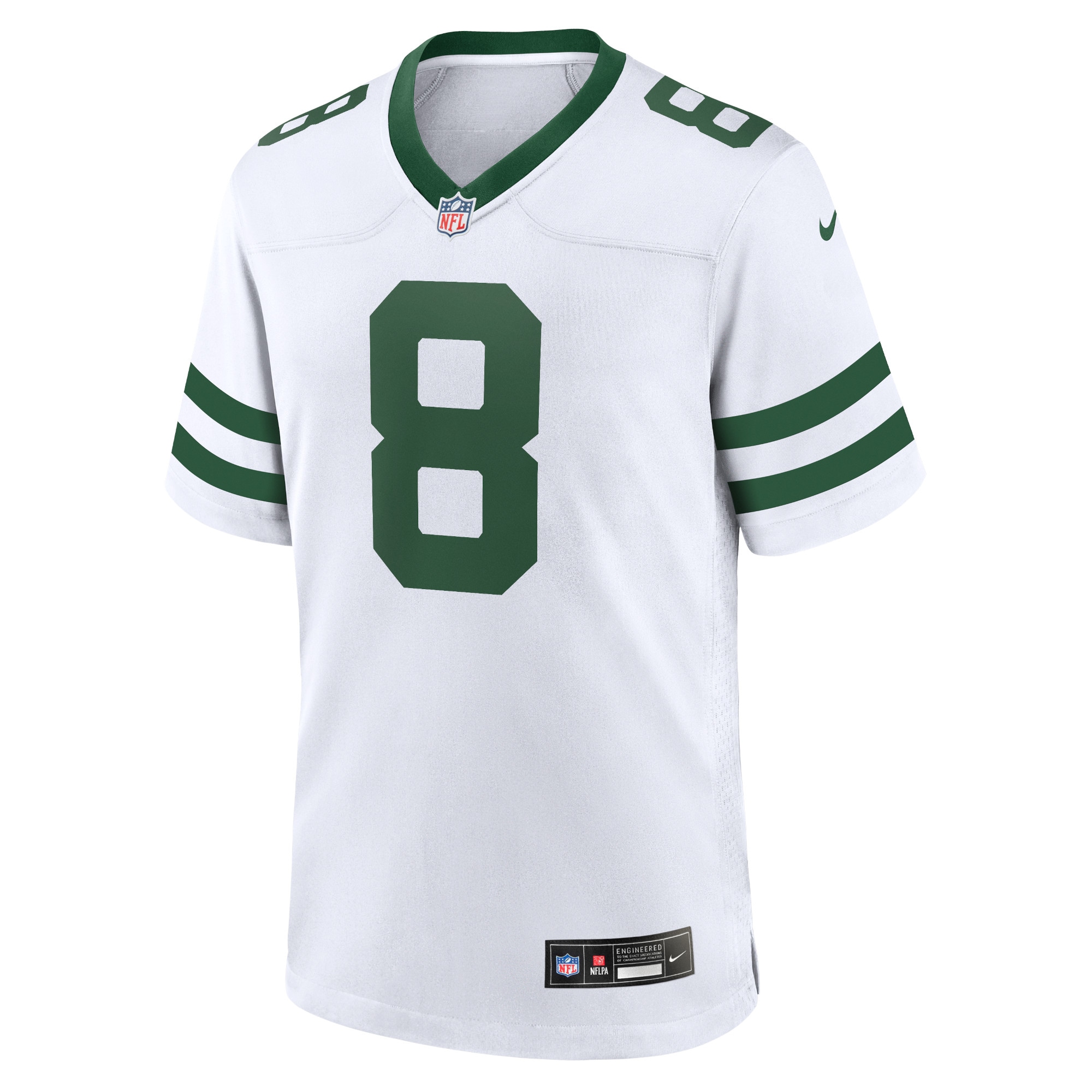 Men's New York Jets Aaron Rodgers Legacy White Player Game Jersey