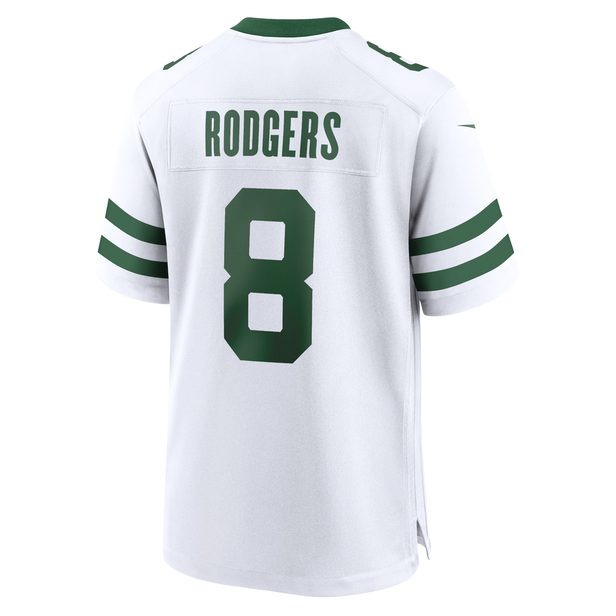 Men's New York Jets Aaron Rodgers Legacy White Player Game Jersey