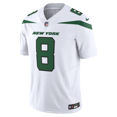 Men's New York Jets Aaron Rodgers Spotlight White Vapor F.U.S.E. Limited Jersey 02