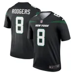 Men's New York Jets Aaron Rodgers Stealth Black Alternate Legend Player Jersey