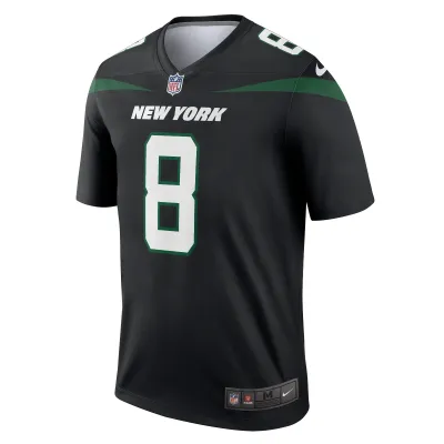 Men's New York Jets Aaron Rodgers  Stealth Black Alternate Legend Player Jersey 02