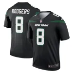 Men's New York Jets Aaron Rodgers Stealth Black Alternate Legend Player Jersey