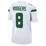 Men's New York Jets Aaron Rodgers White Game Jersey