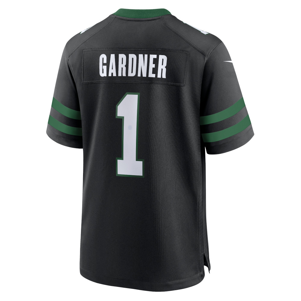 Men's New York Jets Ahmad Sauce Gardner Legacy Black Alternate Game Jersey