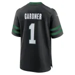 Men's New York Jets Ahmad Sauce Gardner Legacy Black Alternate Game Jersey