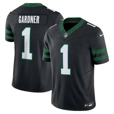 Men's New York Jets Ahmad Sauce Gardner Legacy Black Alternate Vapor F.U.S.E. Limited Jersey 01